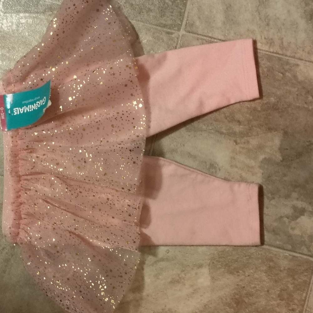 Pink Glitter Tutu Leggings
